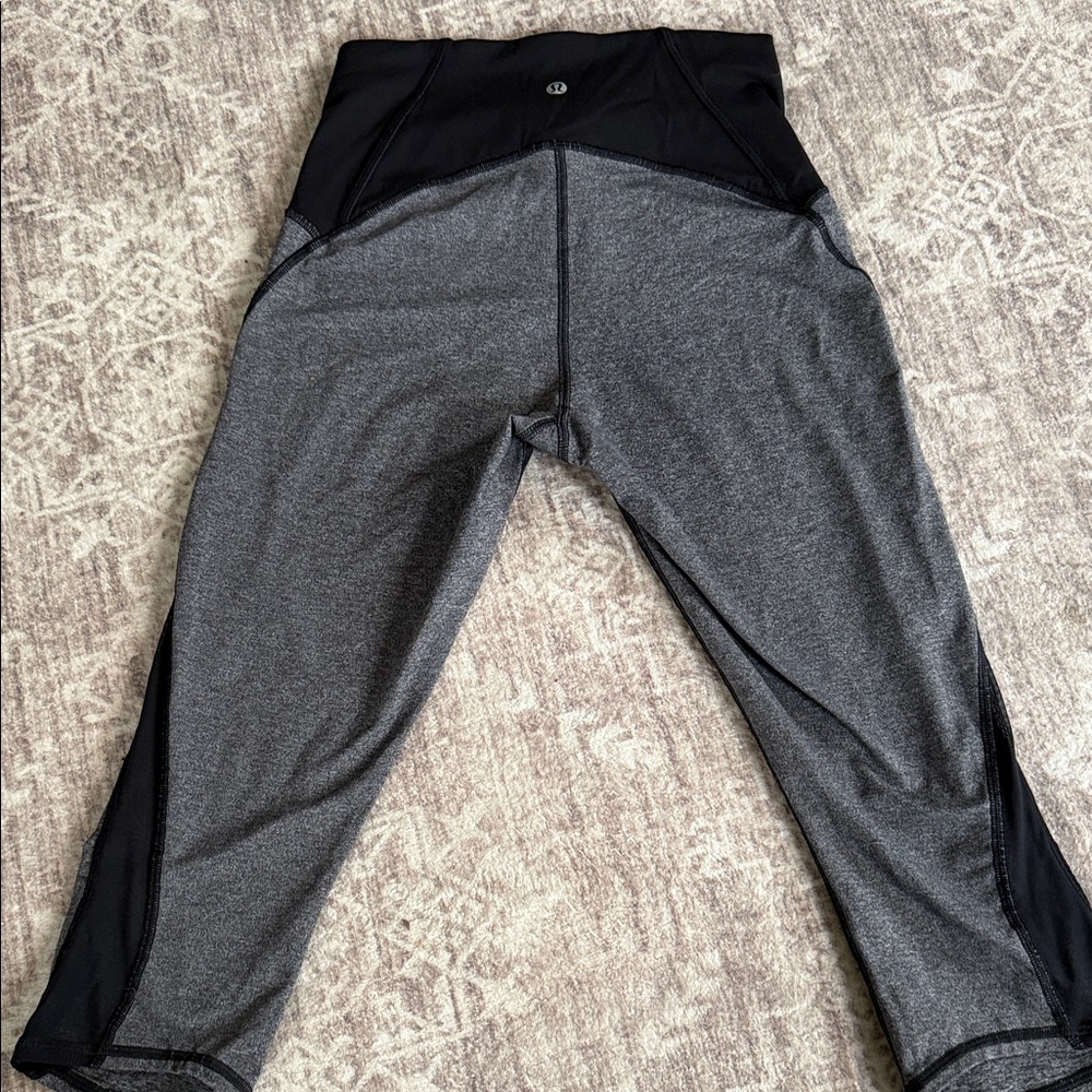 lululemon athletica Black and Gray Leggings